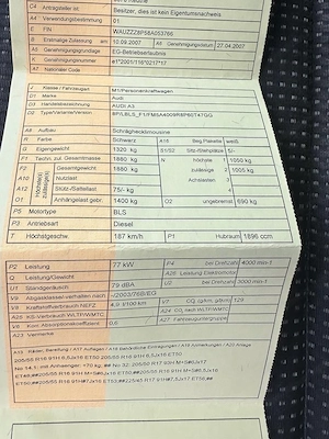 Achtung!! An bastler ,Export,oder zum aus schlahten audi a3 tdi 1.9 motor 2007 bj 105 ps 322000 km. Bild 7