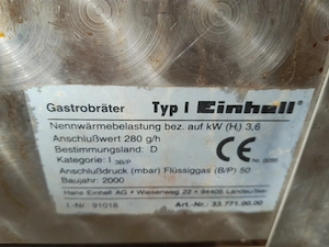Gasgrill, Gasflasche Bild 2