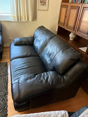 Leder-Couchgarnitur Zwei- und Dreisitzer Bild 3