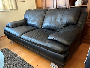 Leder-Couchgarnitur Zwei- und Dreisitzer Bild 2