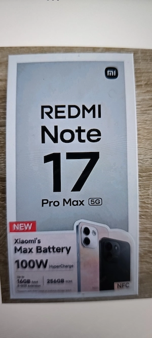 Xiaomi Redmi Note 17 Pro Max  8 GB RAM   256 GB   schwarz  NEU + OVP