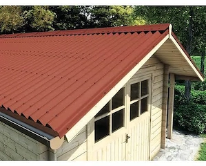 6 Stück Onduline Bitumenwellplatte Base mit Sinus Profil 95 38 rot 2000 mm x 855 mm x 2,6 mm Bild 2