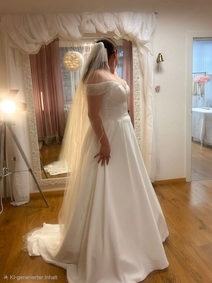 Neuwertiges Brautkleid Eglantine Creations Gr. 46   ungetragen   NP 1.700  