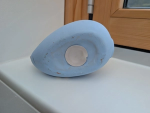 Sparbüchse Maus Baby Blau Keramik Bild 3