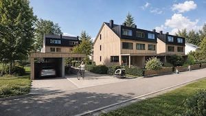 Neubau Vollholz Doppelhaushälfte - im Herbst beziehbar Bild 3