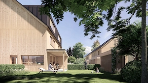 Neubau Vollholz Doppelhaushälfte - im Herbst beziehbar Bild 5