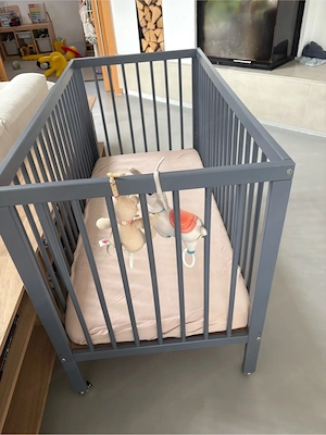 Kinder-Gitterbett inkl. Matratze   60   140 cm Bild 4