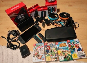 Nintendo switch 2 mit 4 spiele