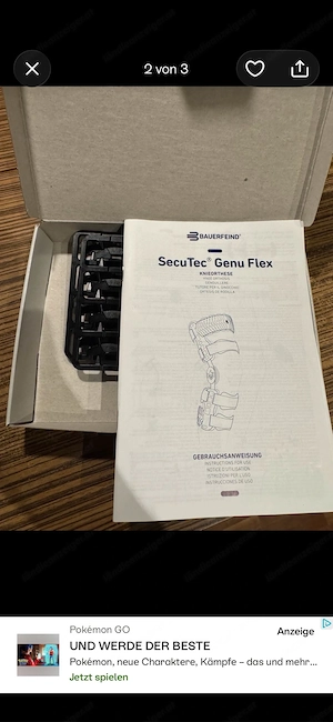 Bauerfeind SecuTec Genu Flex Knieorthese - rechts - Rechnung vorhanden Bild 2