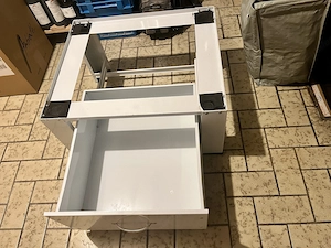 Untergestell für Waschmaschine oder Trockner mit Schublade Bild 2