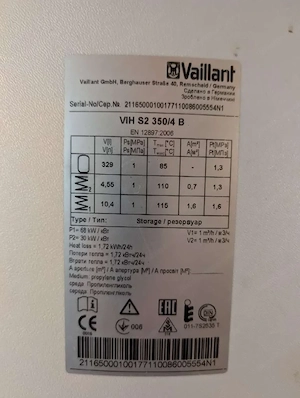 Boiler, Warmwasser Boiler 330L, Vaillant auroStep plus VIH S2 350 4 B Bild 3