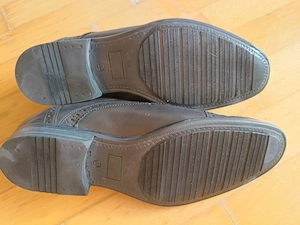 Roberto Santi Herren Echtholz-  Echtleder Halbschuhe - Gr. 44 - Schwarz
