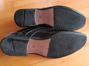 Royal Class Herren Leder Halbschuhe - Gr. 45 - Schwarz Bild 2
