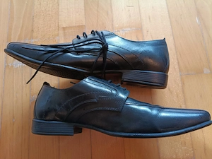Royal Class Herren Leder Halbschuhe - Gr. 45 - Schwarz Bild 3