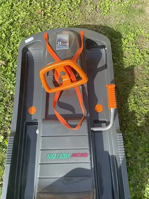 Bob Snow Action, grau-orange, mit Bremse, neuwertig Bild 2
