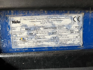 Schubmaststapler Yale MR 14 Bild 5