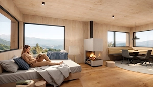 Neubau Vollholz -Ferienhaus auf der Bazora Bild 4