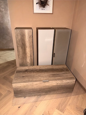 Wohnwand   TV-Wand in Holzoptik   5-teilig Bild 3