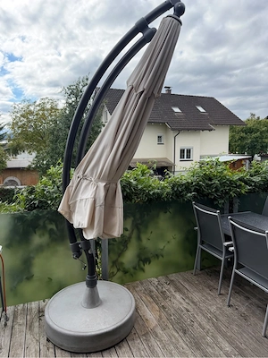 Sun Garden Easy Sun Parasol Ampelschirm mit Schutzhülle