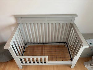 Mitwachsendes Babybett Gitterbett Bild 7