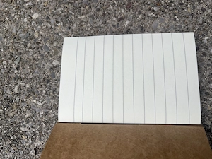 Neues liniertes Notizbuch mit Kugelschreiber Bild 2