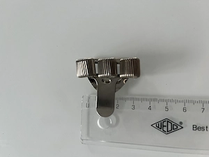 Praktischer 3-fach Stifthalter aus Metall mit Clip (für Kittel, Notizbuch etc.) Bild 2