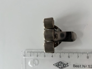 Praktischer 3-fach Stifthalter aus Metall mit Clip (für Kittel, Notizbuch etc.) Bild 5
