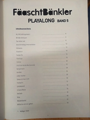FäaschtBänkler Notenbuch   Playalong Band 5 (C-Stimmung) Bild 2