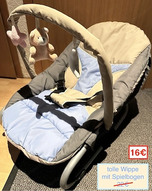 Gitterbettgarnitur Babywippe Flaschenwärmer Bild 9