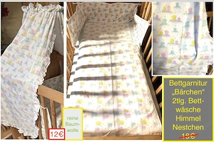 Gitterbettgarnitur Babywippe Flaschenwärmer Bild 5