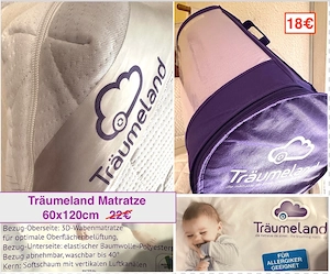 Gitterbett-Matratze Stillkissen Schlafsack Bild 4