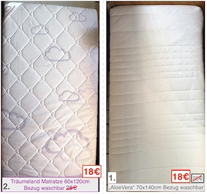Gitterbett-Matratze Stillkissen Schlafsack Bild 7