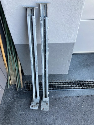 Gartenzaunsteher feuerverzinkt oder Balkon-Steher  Bild 3