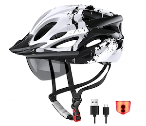 Fahradhelm Erwachsene mit Licht