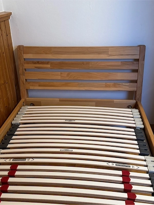 Neu! Bett Vollholz Kernbuche mit ADA Lattenrost und Sembella Geltex Matratze Bild 4