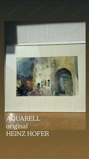 Aquarell Bild Heinz Hofer