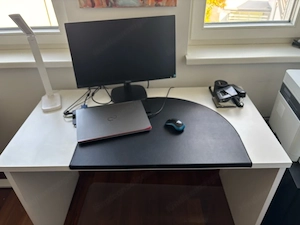 Schreibtisch vom Schreiner gefertigt, Vollholz Bild 4