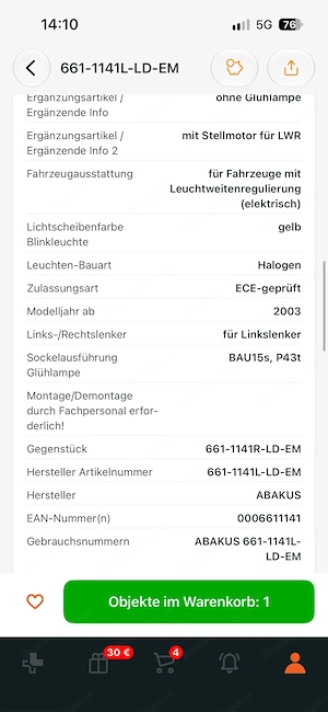 Auto Licht  Bild 5
