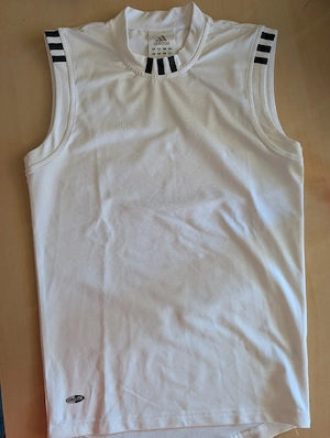 Sportshirt Funktionsshirt weiß adidas Bild 3