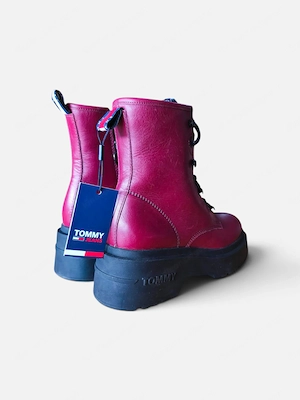 Tommy Hilfiger Damen Stiefel Bordeaux   Gr. 37   Neu mit Originalbox Bild 2
