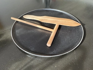 Le Creuset Crepespfanne aus Gusseisen 27 cm schwarz Bild 3