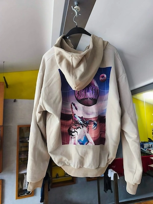 Karl Kani Metaverse Zip Hoodie Beige Gr. S Neu mit Etikett Bild 2