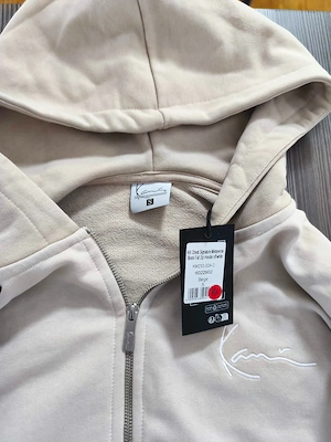 Karl Kani Metaverse Zip Hoodie Beige Gr. S Neu mit Etikett Bild 3