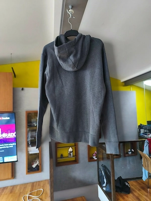 Nike Herren Hoodie Grau Weiß Gr. M Neu mit Etikett Bild 2