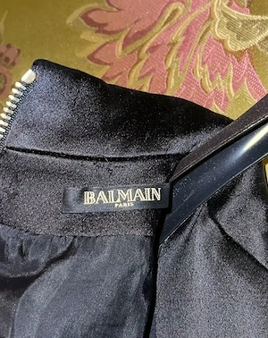 Original Balmain Abendkleid, Schwarz, Gr. S M (36 38)   Wie neu Bild 3
