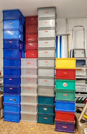 Lagerboxen Kunststoff 43 x 35 x 23 cm stapelbar Curver System Bild 3