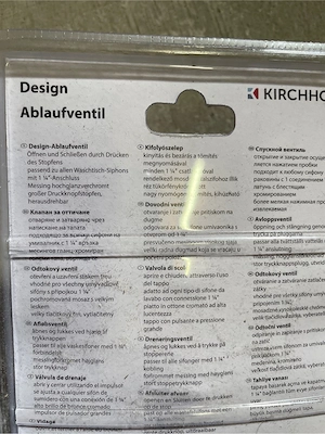 Waschbecken Ablaufventil Siphon Bild 2