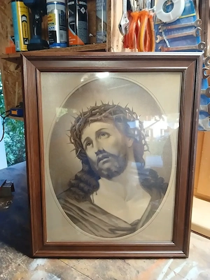 4 verschiedene Heiligen Bilder Jesus und Maria inkl. Rahmen und Glas Bild 3