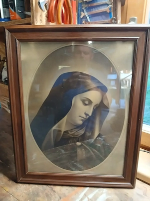 4 verschiedene Heiligen Bilder Jesus und Maria inkl. Rahmen und Glas Bild 4