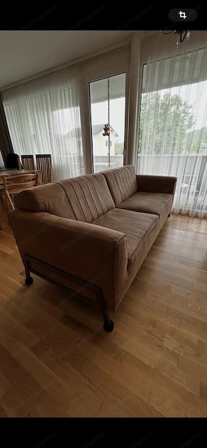 Couch Leder-Stoffmischung Bild 2